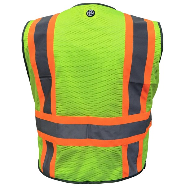 Ge Green 5 POINT Breakaway Safety Vest, 5 Pockets, L - GV084GL