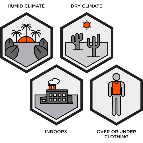 Ergodyne Cooling Vest with Packs, Khaki, L/XL - 6230