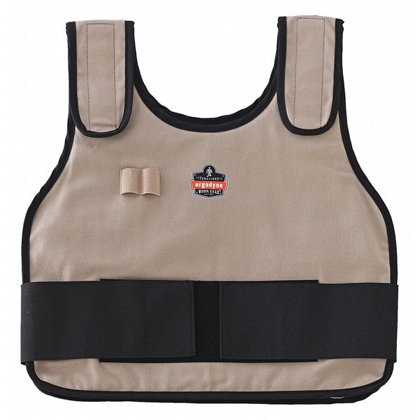 Ergodyne Cooling Vest with Packs, Khaki, L/XL - 6230