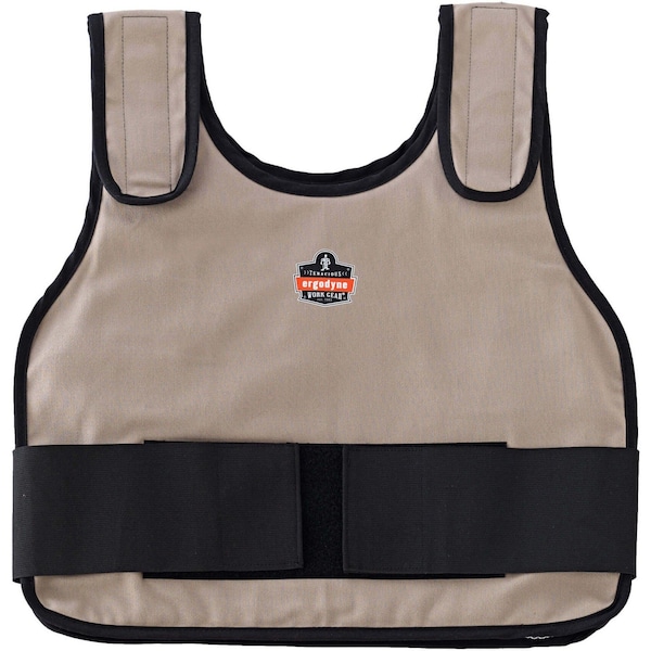 Ergodyne Cooling Vest with Packs, Khaki, L/XL - 6230