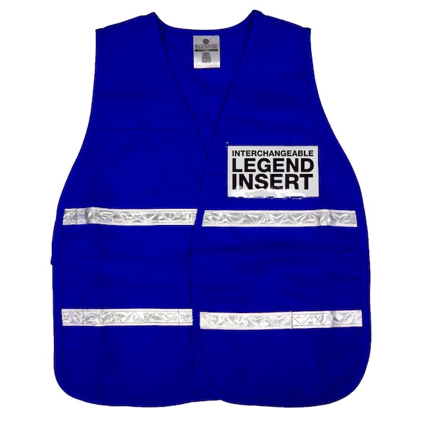 Kishigo Royal Blue, Not ANSI Compliant, Incident Command Vest - 3704I
