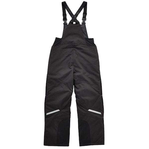 Ergodyne 6471 4XL Black Thermal Bibs - 500D Nylon Shell - 6471