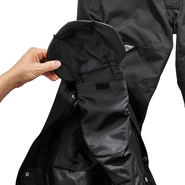 Ergodyne 6471 4XL Black Thermal Bibs - 500D Nylon Shell - 6471