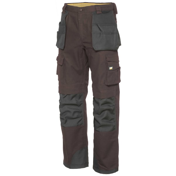 Cat Workwear Trademark Work Pants, 34, Black, 60% Cotton 40% Polyester - C172-48B