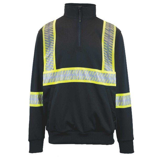 Game Workwear The G-Clipse Survivor Jobshirt w/Segmented Tape, Black, Size Large - 8755