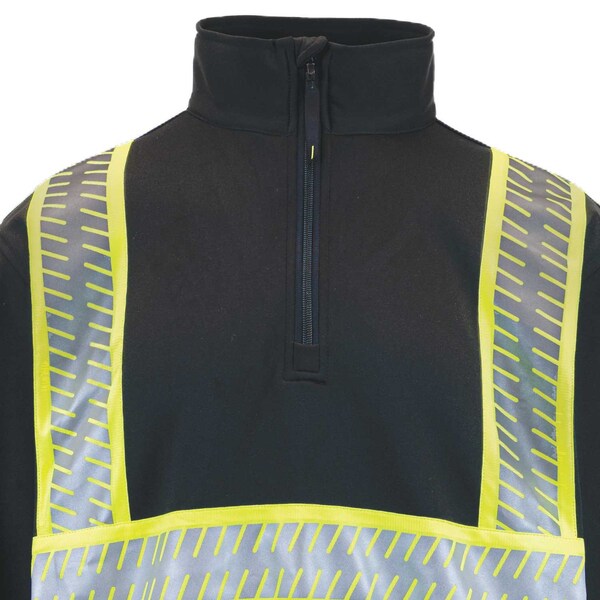 Game Workwear The G-Clipse Survivor Jobshirt w/Segmented Tape, Black, Size Large - 8755