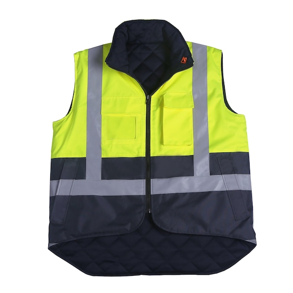 2W International Hi-Vis Parka, 100% Polyester Oxford with PU coating., Lime, M - 360C-3 M