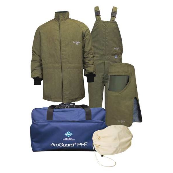 National Safety Apparel Arc Flash Protection Clothing Kit, XL - KIT4SCLT40NGXL-NR
