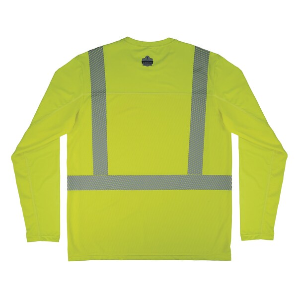 Ergodyne XL Lime Class 2 Hi-Vis Sun Shirt Cooling UV-Protection - 6688