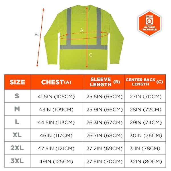 Ergodyne XL Lime Class 2 Hi-Vis Sun Shirt Cooling UV-Protection - 6688