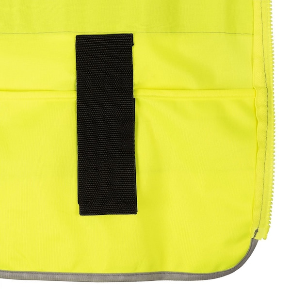 Pioneer Tricot Safety Vest, Green, Small, 2 Stripe - V1025160U-S