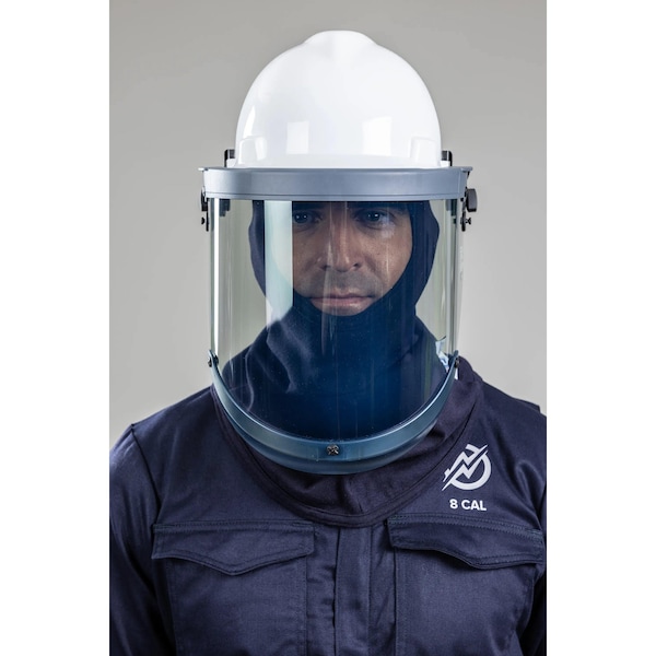 National Safety Apparel PureView Head Protection Kit, 12 cal/sq cm, HRC 2, Hard Hat, Faceshield, Safety Glasses, Balaclava - KITHP12PV