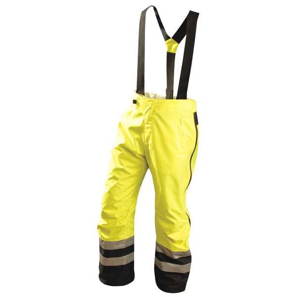 Occunomix Hi-Vis Breathable Rain Pants, Yellow, L - SP-BRP-YL