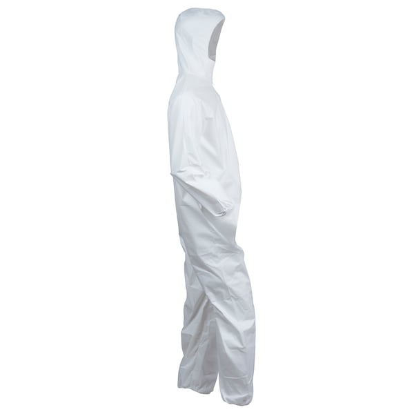 Kleenguard Disposable Coveralls, Hooded, XL, KleenGuard(TM) A40, Zipper, Elastic Cuff, Elastic Ankle, 25 PK - 44324