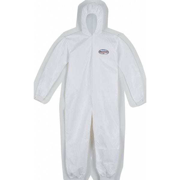 Kleenguard Disposable Coveralls, Hooded, XL, KleenGuard(TM) A40, Zipper, Elastic Cuff, Elastic Ankle, 25 PK - 44324