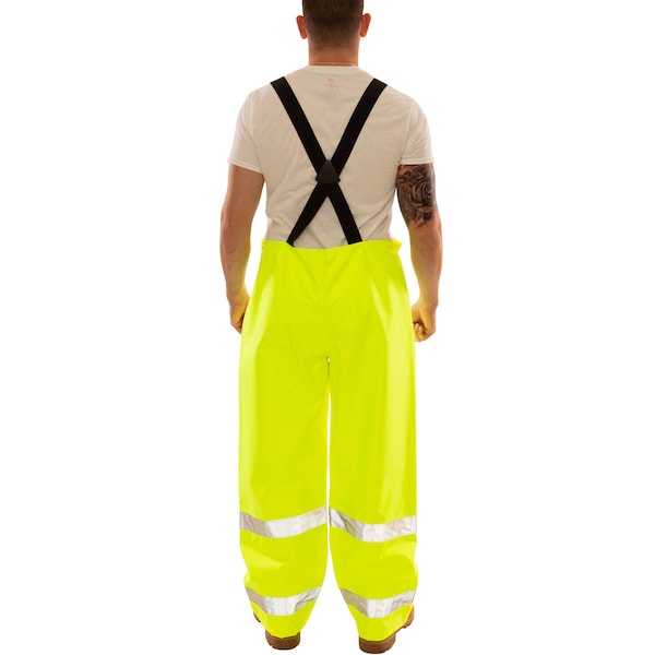 Tingley Rain Bib Overall, Polyester/Polyurethane, 31 in Inseam, 40 in to 42 in Waist, 12 mil Thickness, XL - O24122