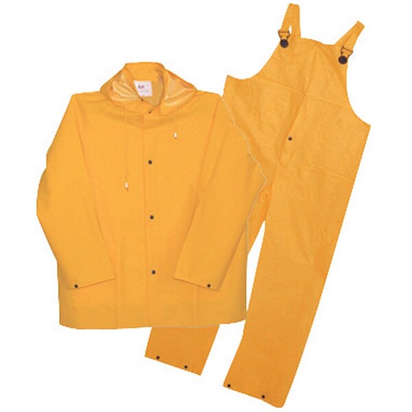Boss Boss Yellow PVC-Coated Polyester Rain Suit XXXL - 3PR0300YG