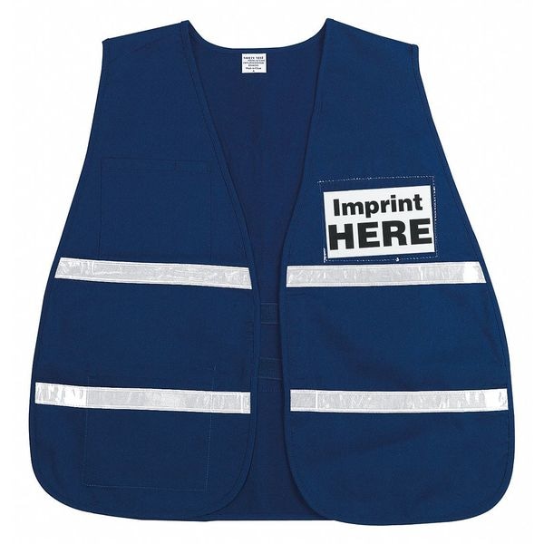Mcr Safety Incident Vest Blue White Reflective - ICV203