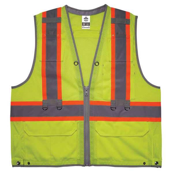 Ergodyne Safety Vest, ANSI Class 2, L/XL Size - 24175