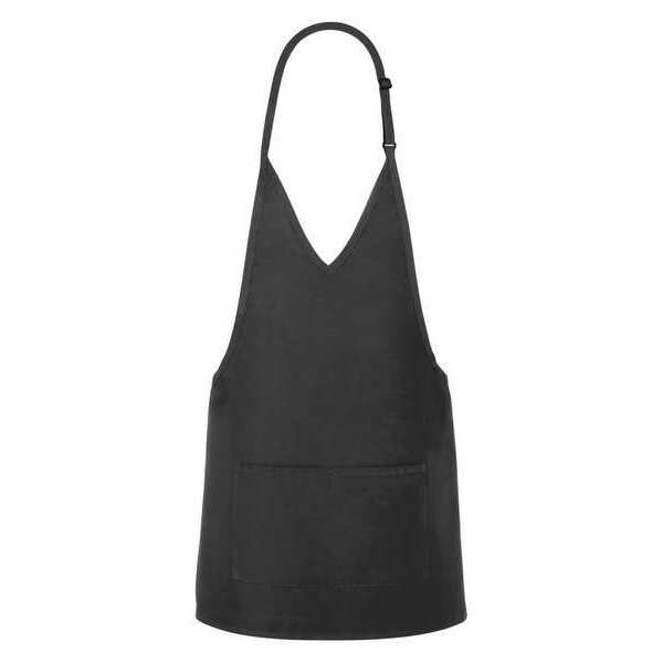 Fame (A Delta Plus Group Company) Apron, Economy V-Neck, Black, F34 - 18751