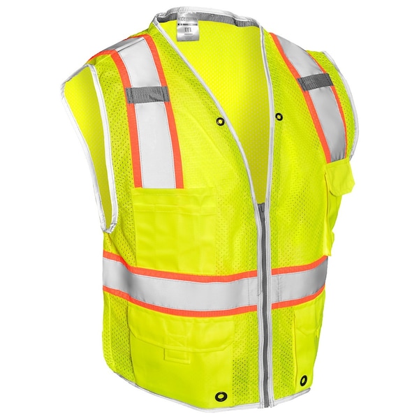 Kishigo L, Lime, Class 2, Premium Brilliant Series Heavy Duty Vest - 1510-L