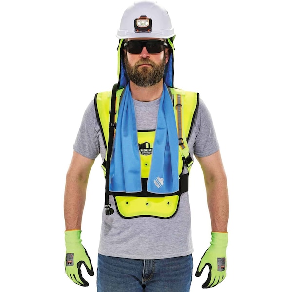 Ergodyne Dry Cooling Vest, 72 hr. Cooling, Nylon - 6687