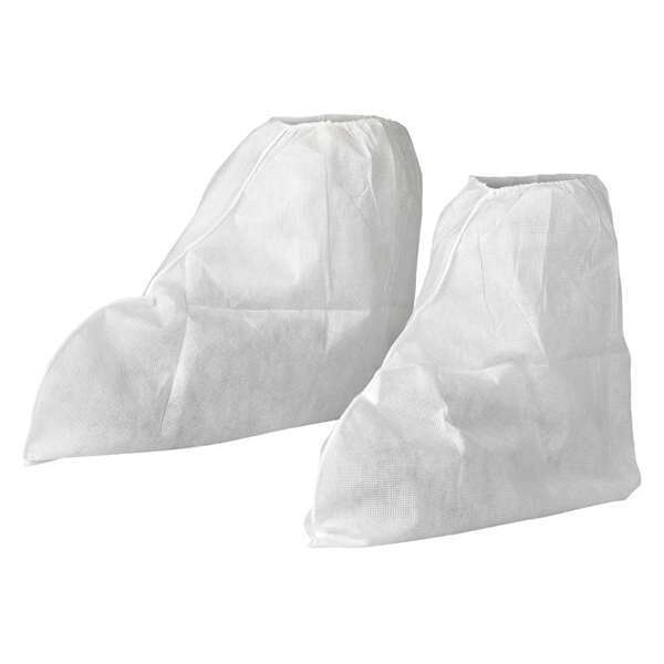 Kleenguard Disposable Boot Covers, SMMMS, White, Slip Resistant Sole: No , Universal - 36880