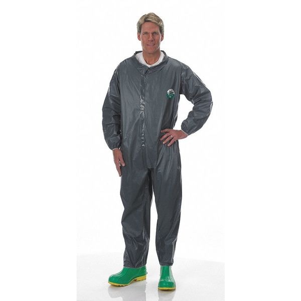 Lakeland Disposable Coverall, Collared, XL, Pyrolon CRFR, Zipper, Elastic Cuff, Elastic Ankle - LS51110-XL