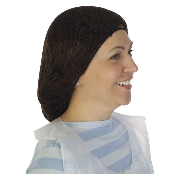Zoro Select Hairnet, Nylon/Polyester, 21 in Dia., Brown, M, 1000 PK - A1921BR/C