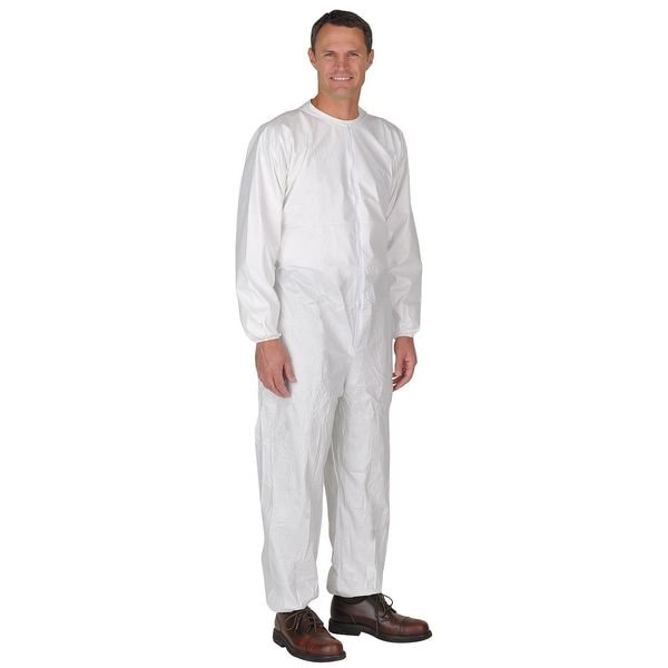 International Enviroguard Disposable Coveralls, Collared, 3XL, Microporous Laminate, Zipper, Elastic Cuff, Elastic Ankle - CE8013CI-3XL