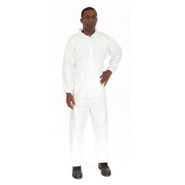 International Enviroguard Disposable Coveralls, Collared, 3XL, Microporous Laminate, Zipper, Elastic Cuff, Elastic Ankle - CE8013CI-3XL