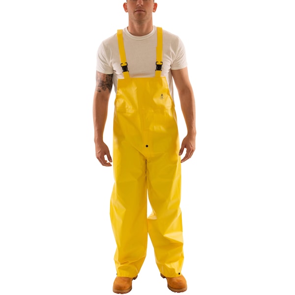 Tingley Rain Suit, Heavy Duty PVC, 10.5 mil Thick, Snap-On (Included), Yellow, S - S56307.SM