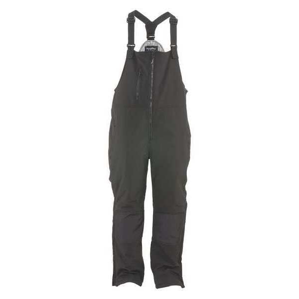 Refrigiwear Softshell High Bib, Polyester, 32 in Inseam, Black, 3XL - 0495RBCH3XL
