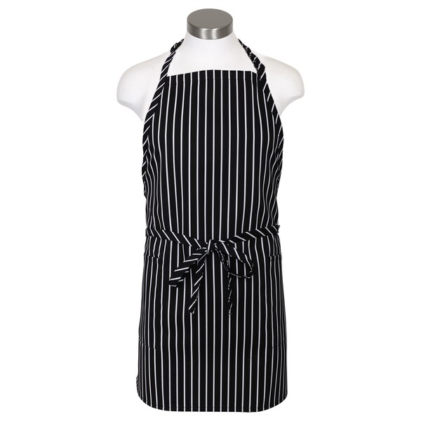 Fame (A Delta Plus Group Company) Bib Apron, F53, Chalk Stripe - 83590