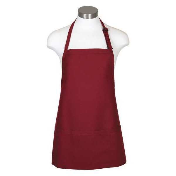 Fame (A Delta Plus Group Company) Apron, 3-Pocket Bib, F10, Burgundy - 18150