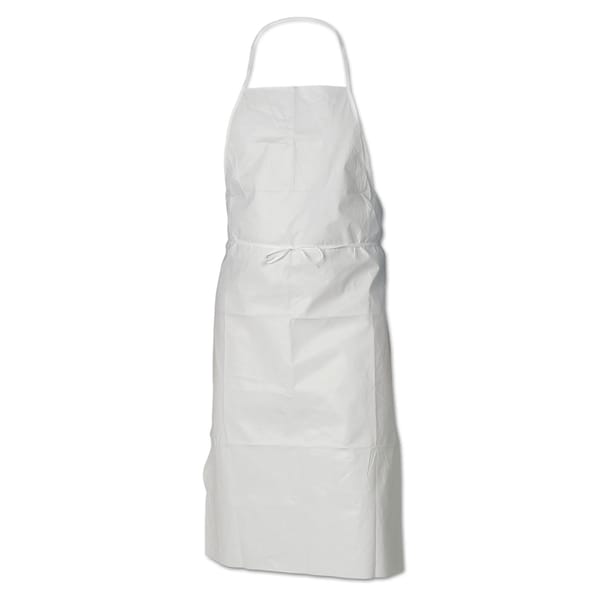 Kleenguard A40 Liquid/Particle Protection Apron, Film Laminate, Wht, 28x40, PK100 - KCC 44481