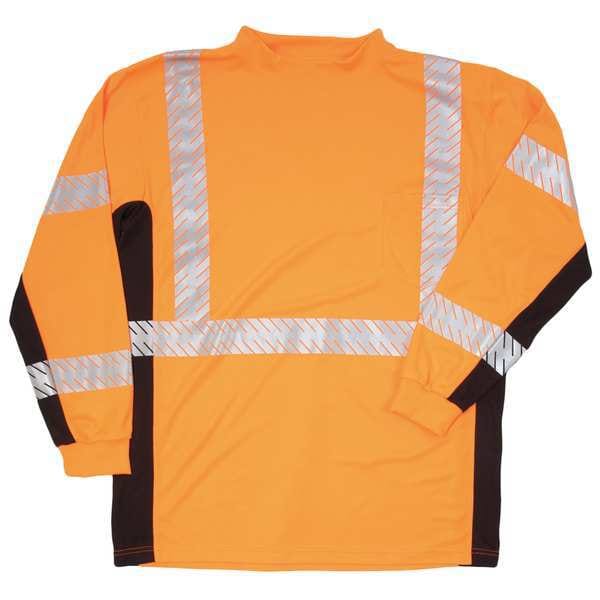 Kishigo Unisex T-Shirt, Polyester, Orange - 9135-XL