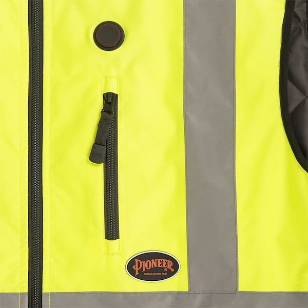 Pioneer 4XL Class ANSI 107-2020 Class 2 , Zipper 4 Pockets - V1210260U-4XL