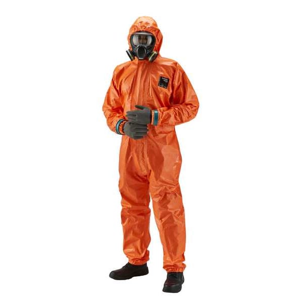 Microchem Coveralls, XL, 31 in Inseam, Polyolefin, Zipper - 68-4000CFR