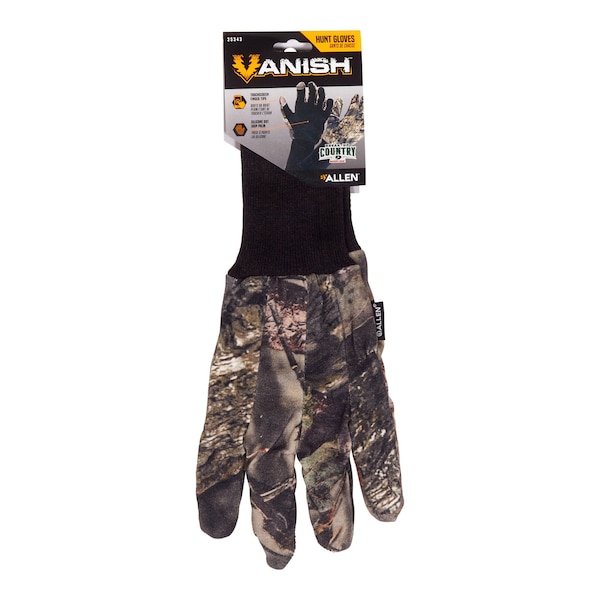 Vanish Camo Jersey Hunting Gloves By Allen, Mossy Oak Break-Up Country - 25343