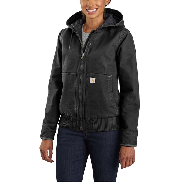 Carhartt J130 W LseFit WshDck Ins Active Jac - 104053-BLK