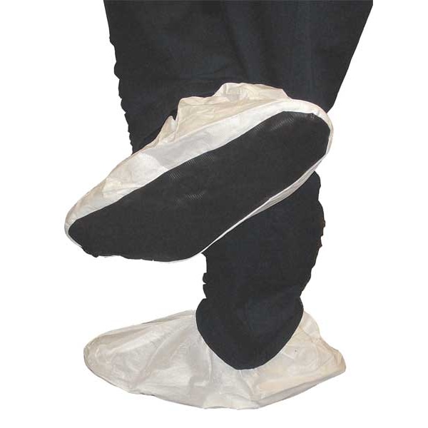 Bodyfilter 95+ Disposable Shoe Covers, Non-Woven Laminate, White, Slip Resistant Sole: Yes , Universal - 4100