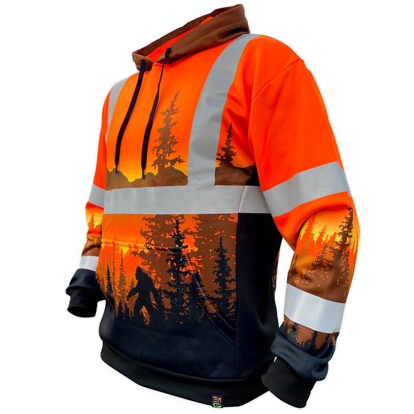 Safetyshirtz SS360 Wildland Sasquatch Class 3 Hoodie, Safety Orange, 2XL - 730103XXL