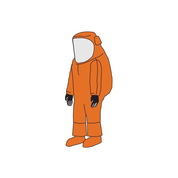 Kappler Zytron 500 Training Suit, Rear Entry, Orange, L/XL - Z5S556ORLGXL