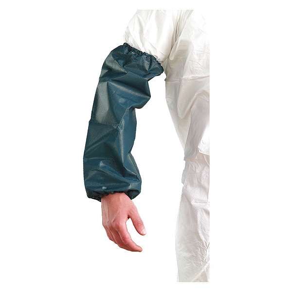 Ansell AlphaTec(R) 68-4000 Chemical Resistant Sleeves, 20 in Length, 4 mil Thick, Welded Seam, Green - 684000