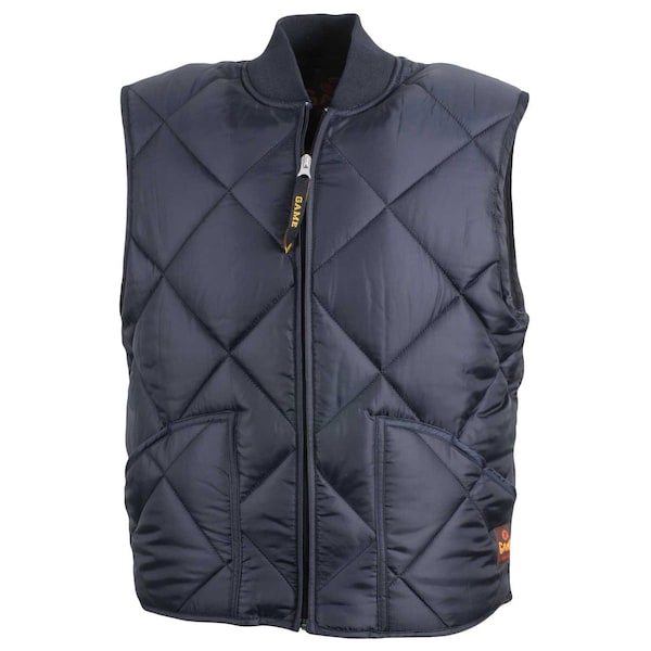 Game Workwear The Finest Diamond Quilt Vest, Navy, Size 2X - 1222-V