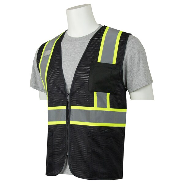 Deltaplus S863C Mesh Safety Vest, Contrasting Tape, 3 pkts, 3X - 63335