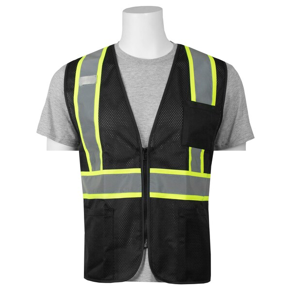 Deltaplus S863C Mesh Safety Vest, Contrasting Tape, 3 pkts, 3X - 63335