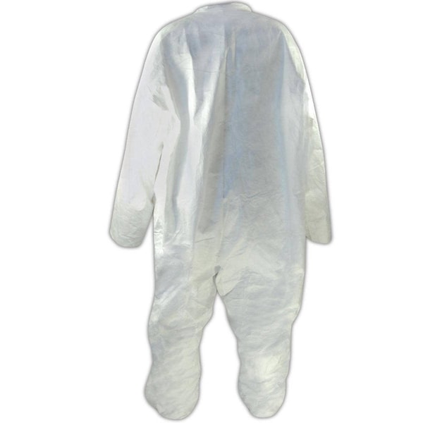 Dupont Disposable Coverall, Collared, 5XL, Tyvek, Zipper, Serged Seam - CVZ11-XXXXXL