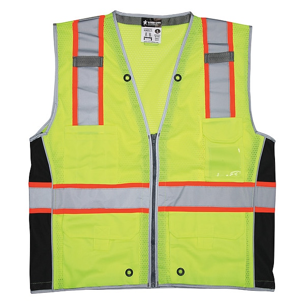 Mcr Safety High Visibility Vest, L Size, Unisex - SURVCL2LL